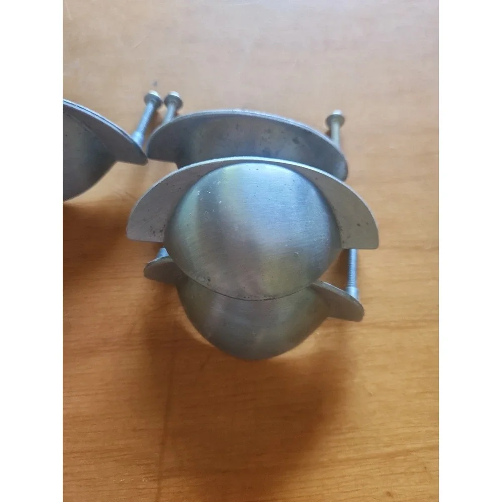 Cabinet Cup Pulls 3.5 inch Brushed Nickel Lot Of 4